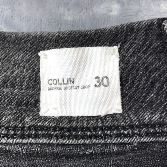 HUDSON Collin Midrise Bootcut Crop womens black denim jeans size 30 - Picture 6 of 15